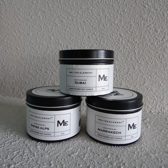 Melted Elemet Other - Melted Element 3 Pc Relax Travel Candle Gift Set